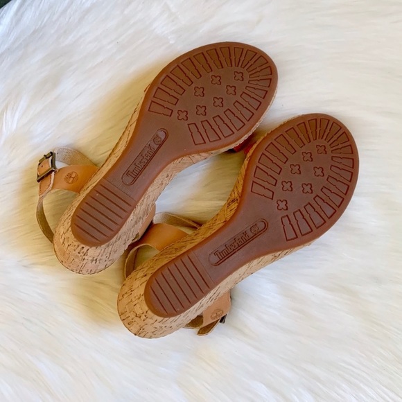 Timberland Whittier Leather Cork Wedge Sandals - Picture 6 of 6